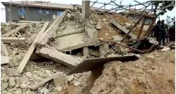 Three-storey building under construction collapses in Yaba, Lagos